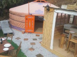 Mongolian Yurt with Private Pool near Algarrobo, Andalucia, Spain